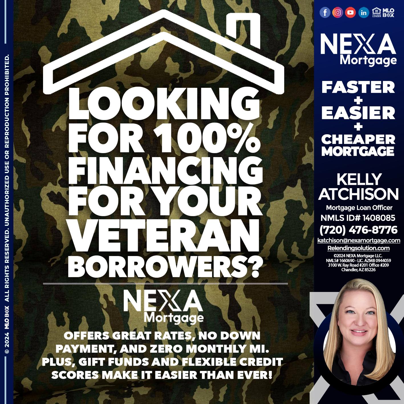 LOOKING 100% - Kelly Atchison -Mortgage Loan Officer